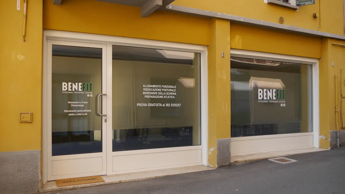 Ingresso di Benefit Personal Training Studio in Via San Bernardo 3 a Verzuolo
